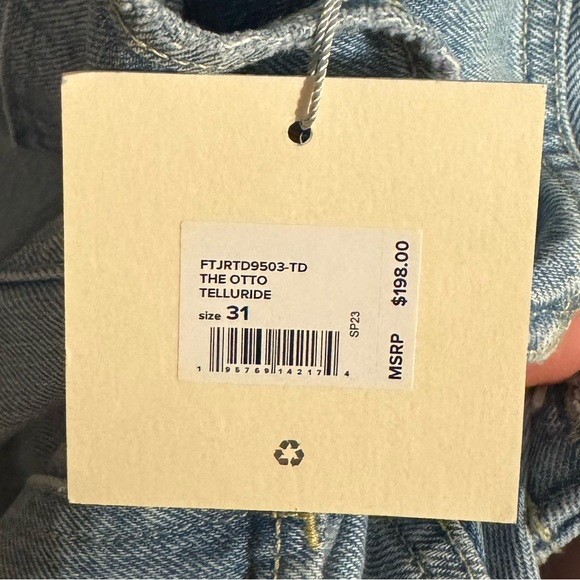 Favorite Daughter Otto High Rise Boyfriend Jeans Telluride Light Wash 31 - Picture 12 of 12